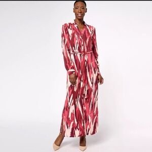 Canyon Retreat Printed Regular Button Front Ankle Dress